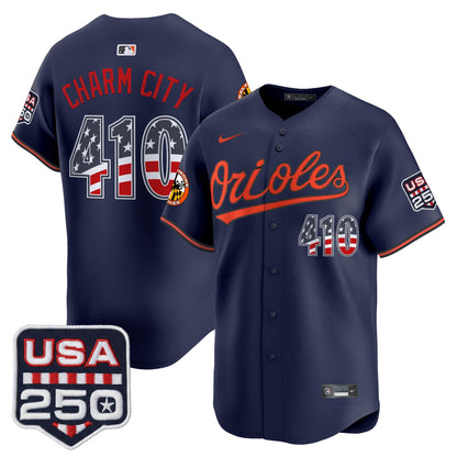 Baltimore Orioles USA 250 Fourth of July Vapor Premier Limited Jersey - All Stitched