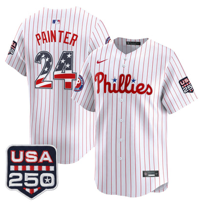 Philadelphia Phillies USA 250 Fourth of July Vapor Premier Limited Jersey - All Stitched