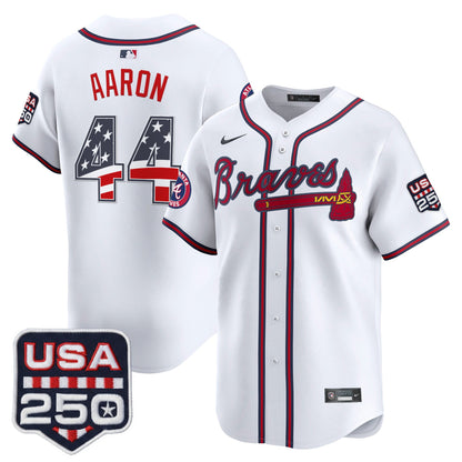 Atlanta Braves USA 250 Fourth of July Vapor Premier Limited Jersey - All Stitched
