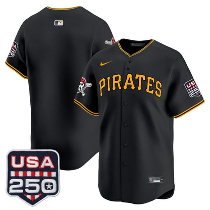 Pittsburgh Pirates USA 250 Fourth of July Vapor Premier Limited Jersey - All Stitched