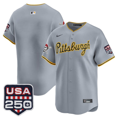 Pittsburgh Pirates USA 250 Fourth of July Vapor Premier Limited Jersey - All Stitched