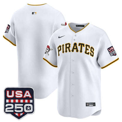 Pittsburgh Pirates USA 250 Fourth of July Vapor Premier Limited Jersey - All Stitched