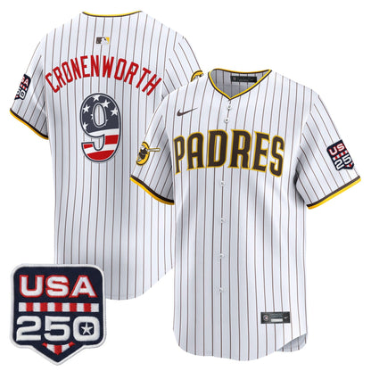 San Diego Padres USA 250 Fourth of July Vapor Premier Limited Jersey - All Stitched
