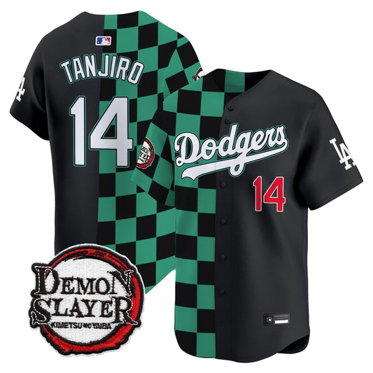 Los Angeles Dodgers x Demon Slayer Vapor Premier Limited Jersey - Stitched