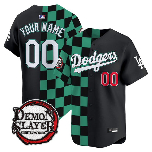 Los Angeles Dodgers x Demon Slayer Vapor Premier Limited Custom Jersey - Stitched