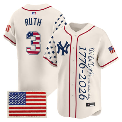 Men's Yankees "America 250 Edition" Vapor Premier Limited Jersey V3 - All Stitched