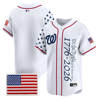 Men's Washington Nationals "America 250 Edition" Vapor Premier Limited Jersey V2 - All Stitched