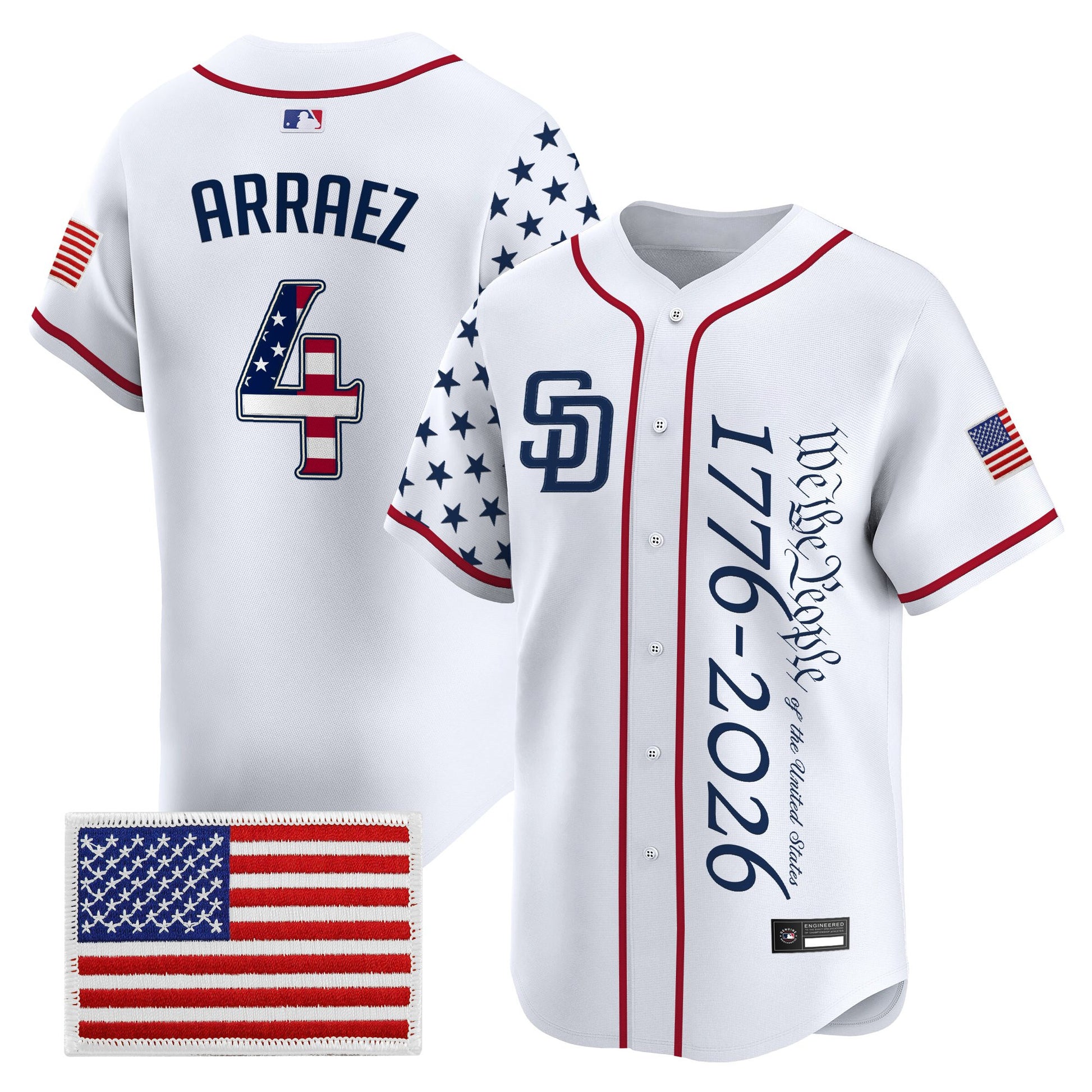 Men's San Diego Padres "America250 Edition" Vapor Premier Limited Jersey V2 - All Stitched
