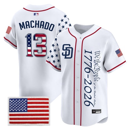 Men's San Diego Padres "America250 Edition" Vapor Premier Limited Jersey V2 - All Stitched