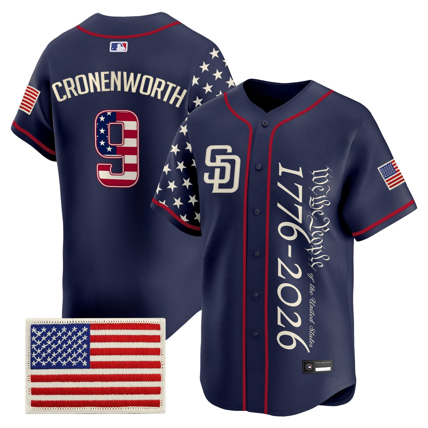 Men's San Diego Padres "America250 Edition" Vapor Premier Limited Jersey V2 - All Stitched