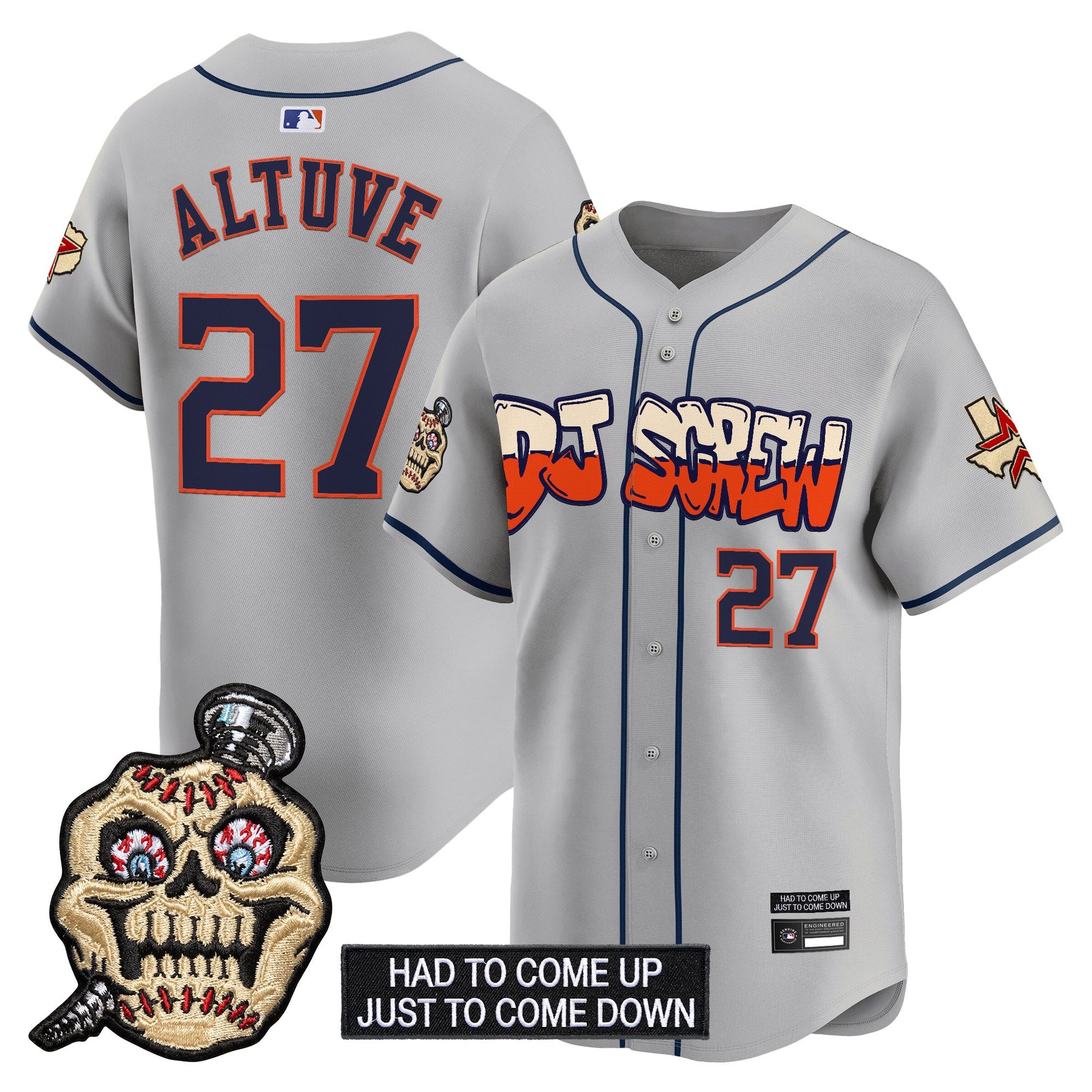Houston Astros Screwed Up Click Vapor Premier Limited Jersey V2 - All Stitched