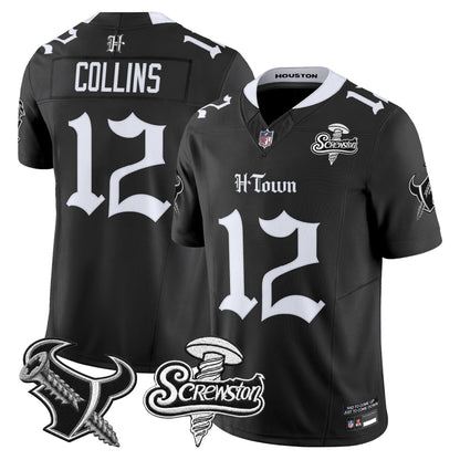 Houston Texans DJ Screw Vapor Limited Jersey - Gothic Edition - All Stitched
