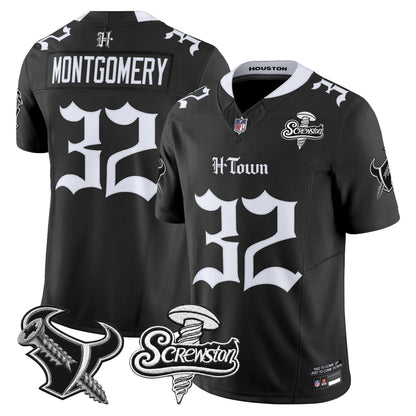 Houston Texans DJ Screw Vapor Limited Jersey - Gothic Edition - All Stitched