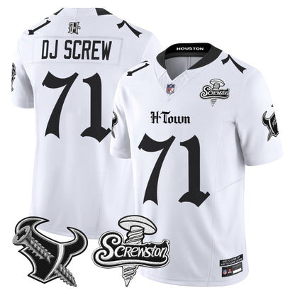 Houston Texans DJ Screw Vapor Limited Jersey - Gothic Edition - All Stitched