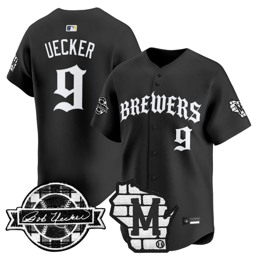 Milwaukee Brewers 'Old English Edition' Vapor Premier Limited Jersey - All Stitched