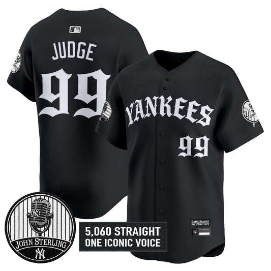 New York Yankees 'Old English Edition' Vapor Premier Limited Jersey - John Sterling Patch - All Stitched