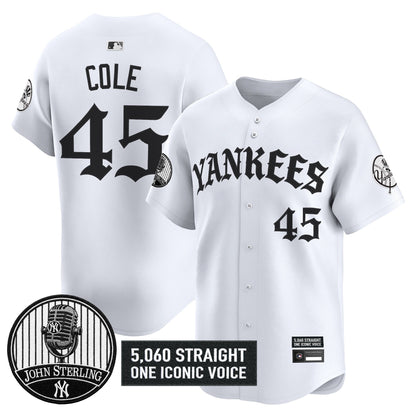 New York Yankees 'Old English Edition' Vapor Premier Limited Jersey - John Sterling Patch - All Stitched