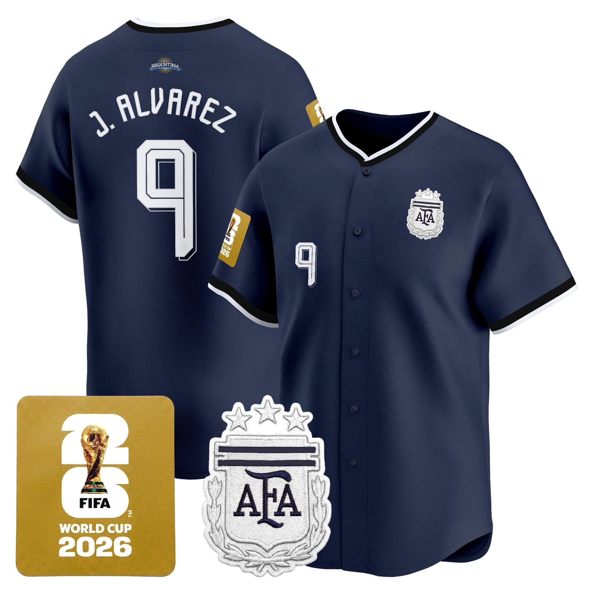  Argentina 2026 Vapor Baseball Jersey - All Stitched