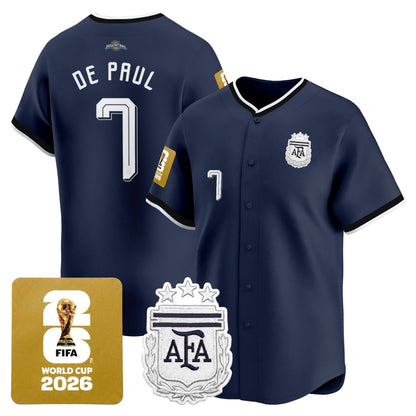  Argentina 2026 Vapor Baseball Jersey - All Stitched