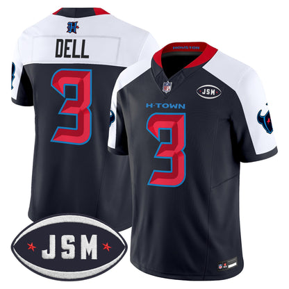 Houston Texan Janice McNair Memorial Patch Vapor Limited Jersey - All Stitched