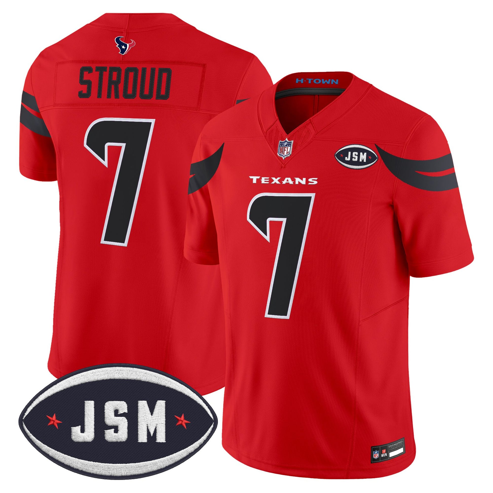 Houston Texan Janice McNair Memorial Patch Vapor Limited Jersey - All Stitched