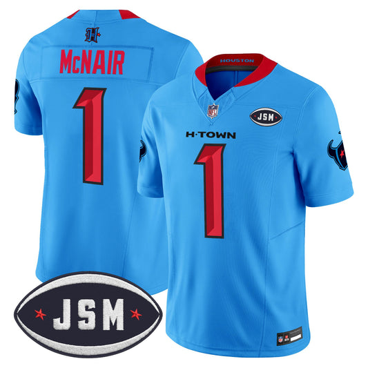 Houston Texan Janice McNair Memorial Patch Vapor Limited Jersey - All Stitched