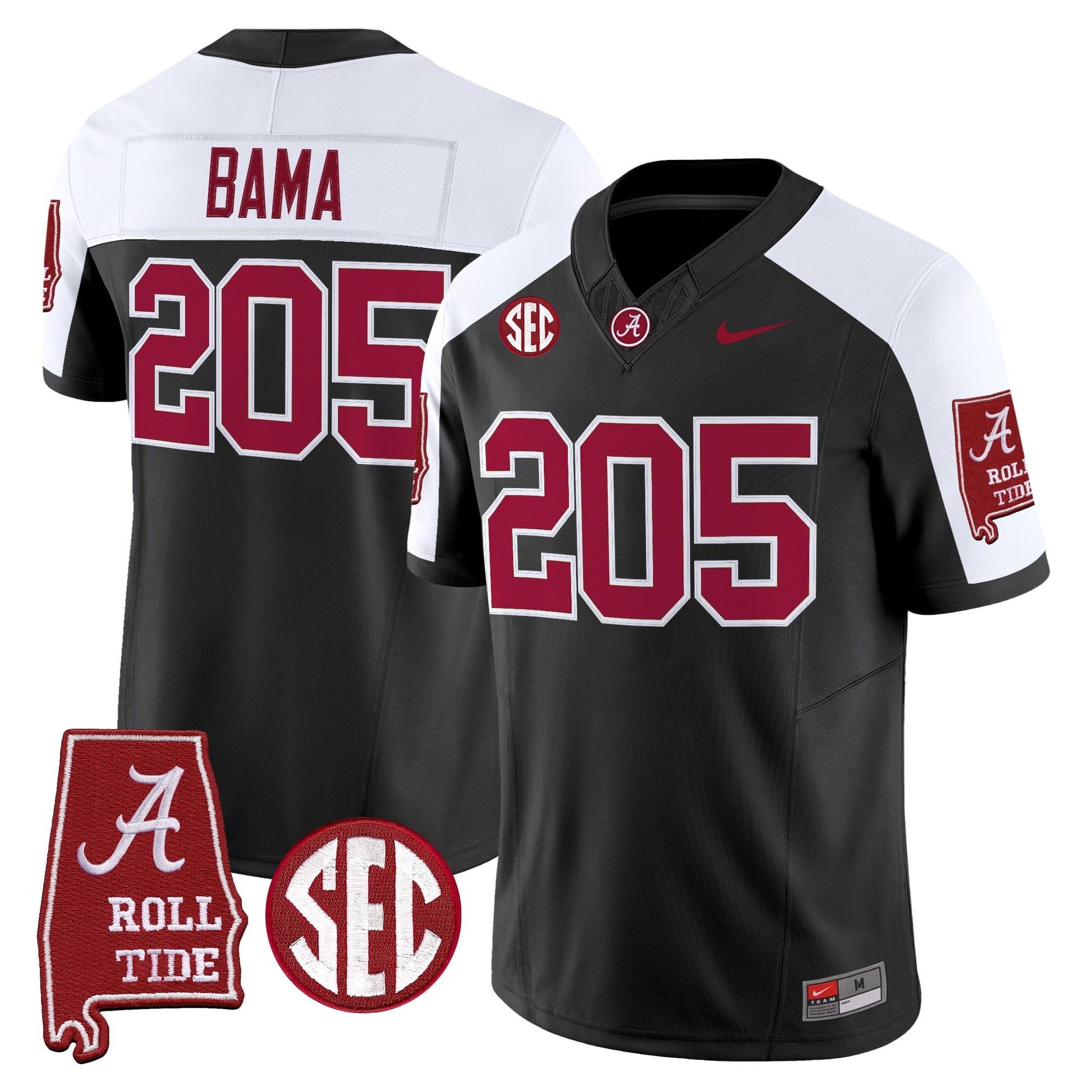 Alabama Crimson Tide 2026 Vapor Limited Jersey - Alabama Map - All Stitched