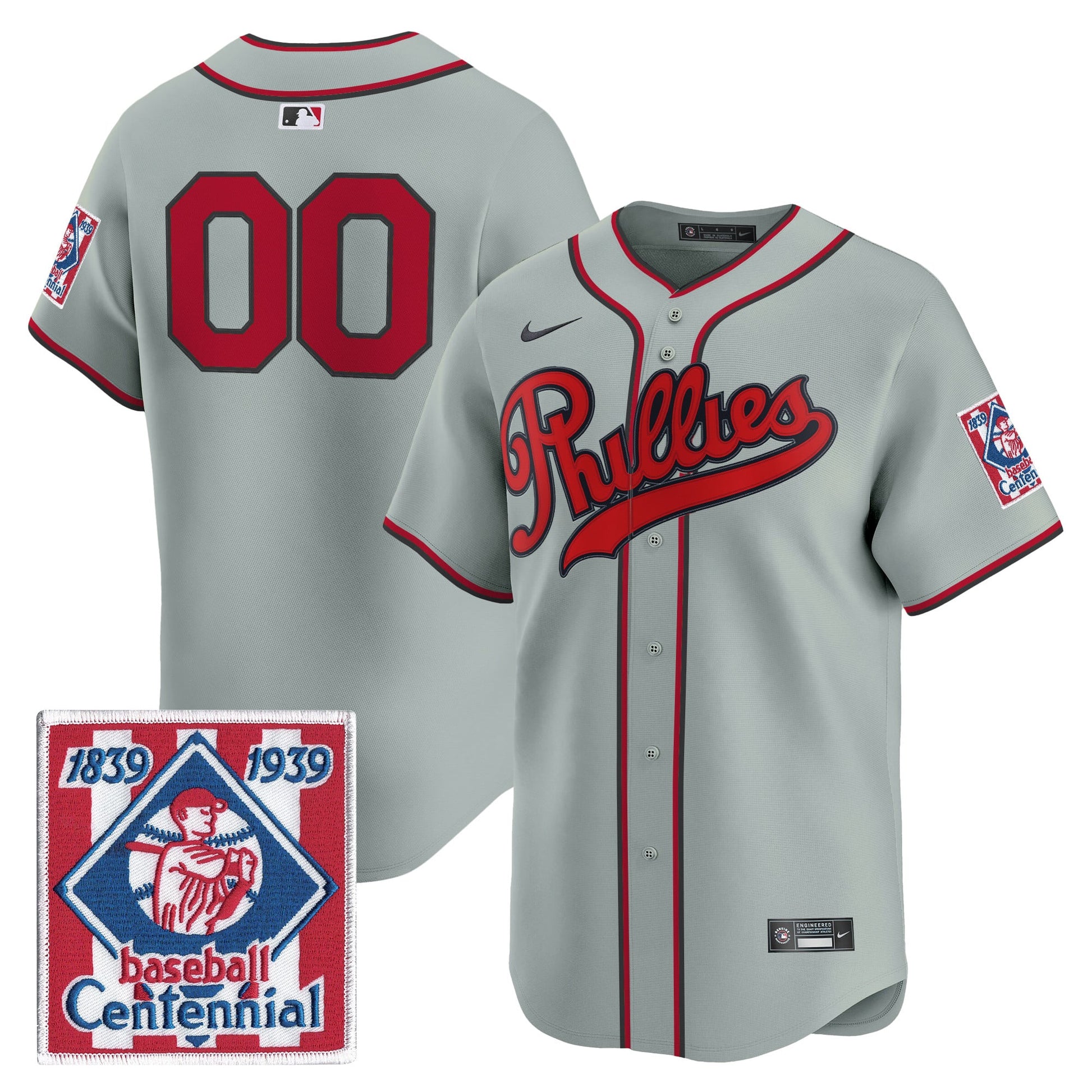 Philadelphia Phillies 2026 Field of Dreams Vapor Premier Limited Custom Jersey - No Name on Back - Stitched