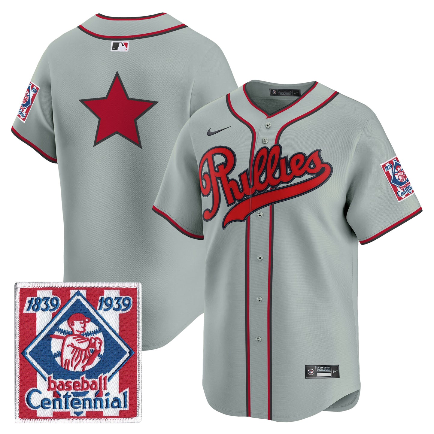Philadelphia Phillies 2026 Field of Dreams Vapor Premier Limited Jersey - No Name on Back - Stitched