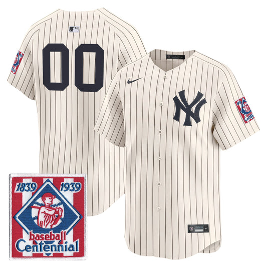 New York Yankees 2026 Field of Dreams Vapor Premier Limited Custom Jersey - No Name on Back - All Stitched
