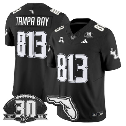 Men's South Florida Bulls 30th Anniversary Patch Vapor Limited Jersey - All Stitched