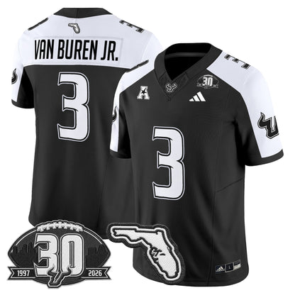 Men's South Florida Bulls 30th Anniversary Patch Vapor Limited Jersey - All Stitched