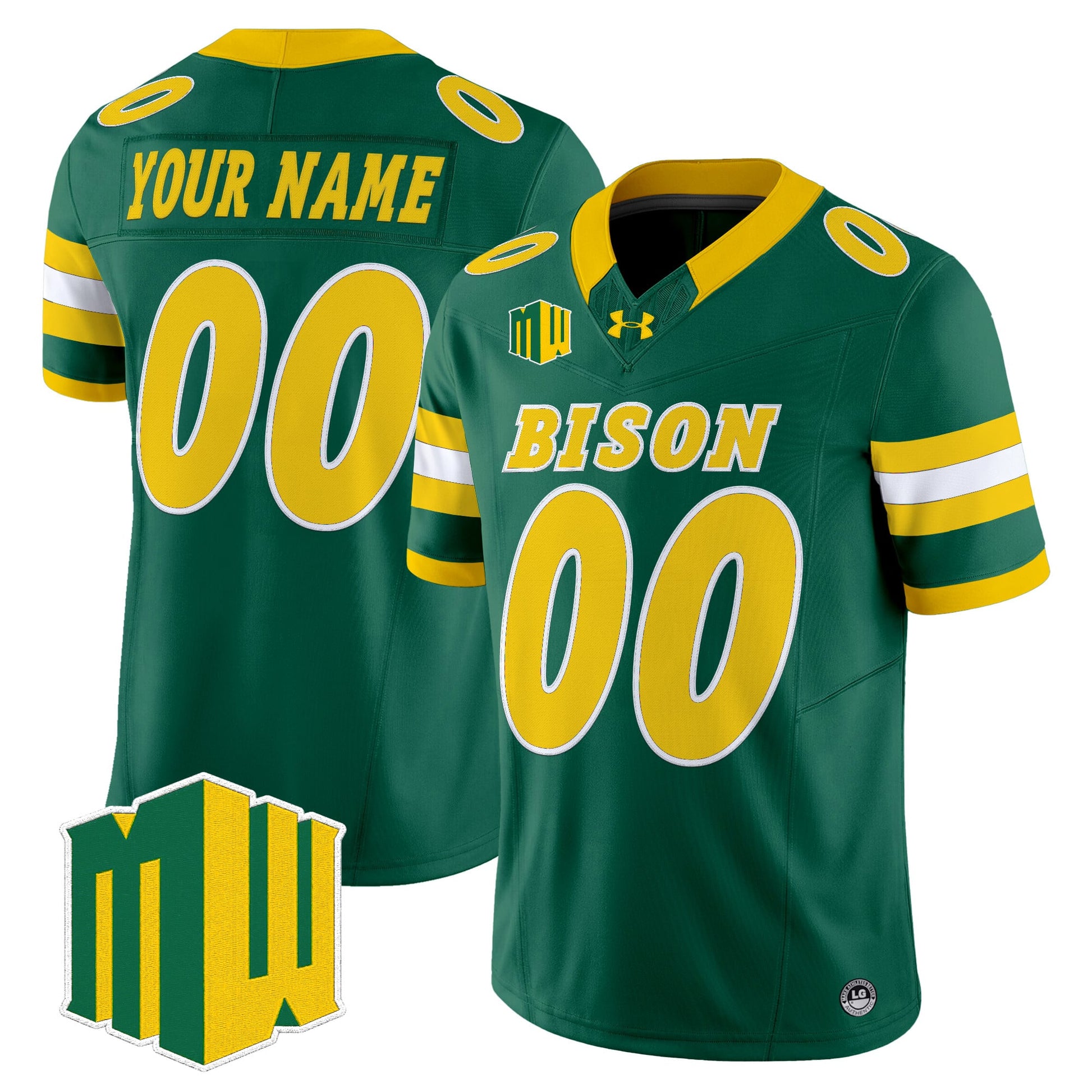 North Dakota State Bison 2026 Vapor Limited Custom Jersey - Stitched