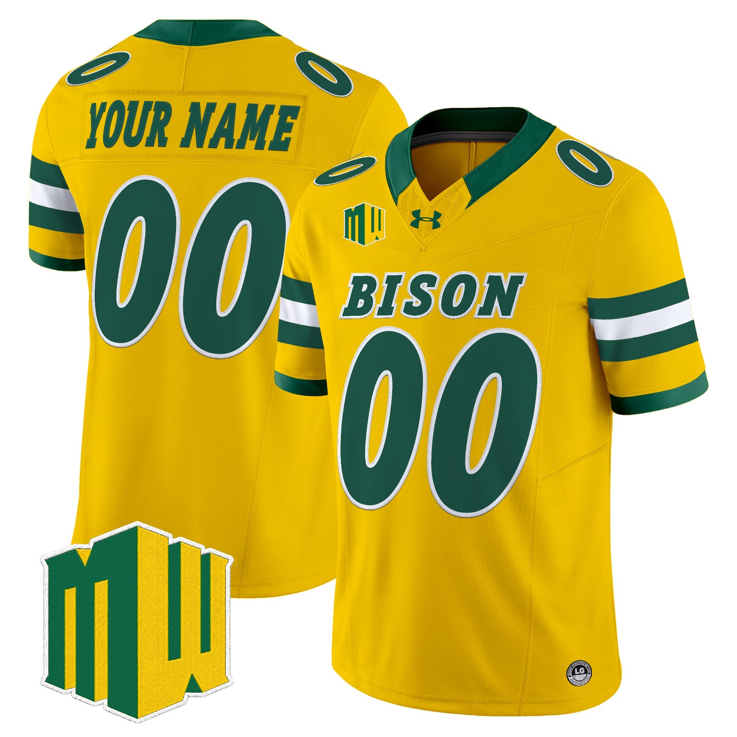 North Dakota State Bison 2026 Vapor Limited Custom Jersey - Stitched