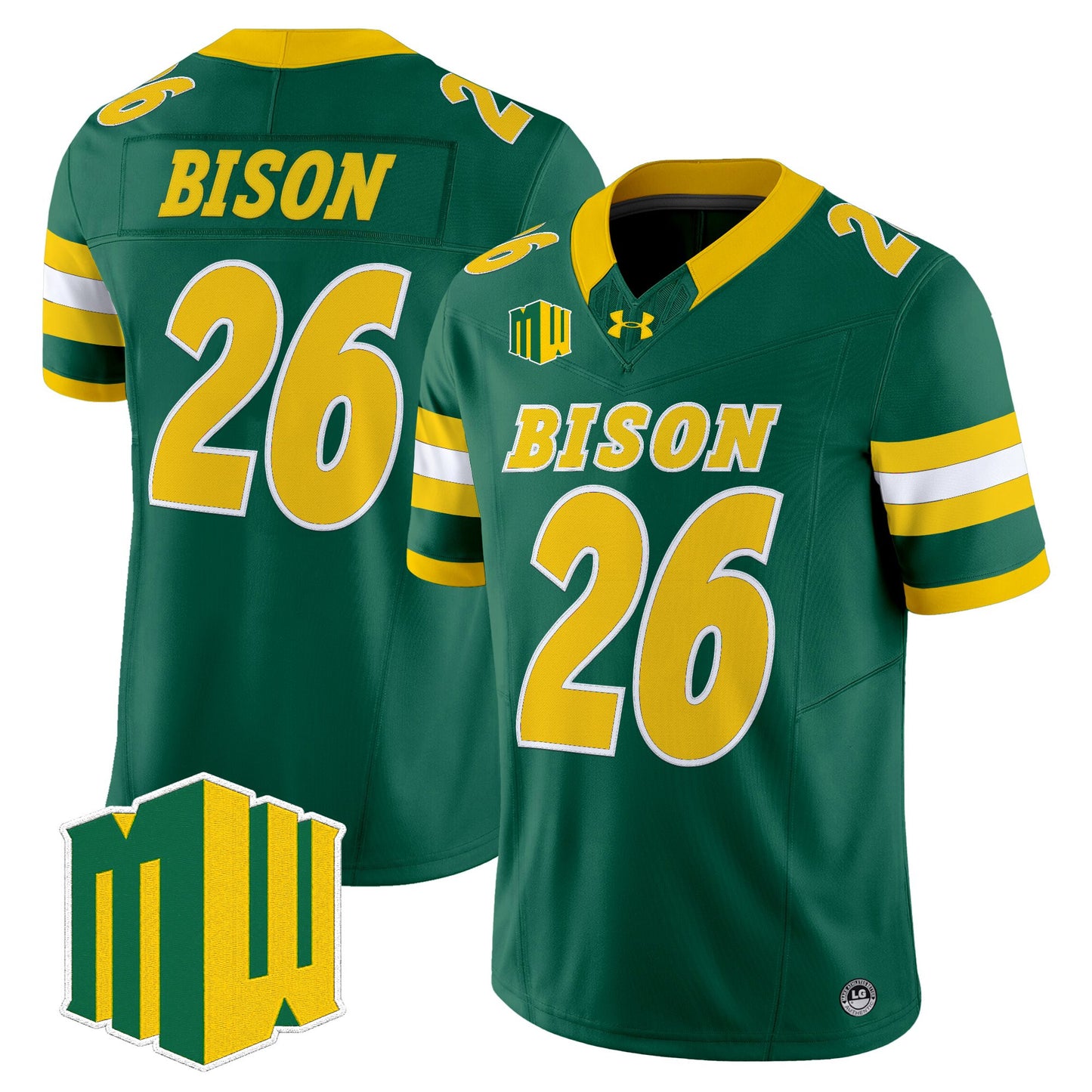  North Dakota State Bison 2026 Vapor Limited Jersey - Stitched