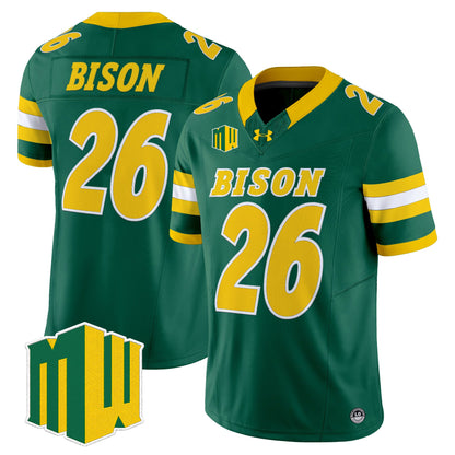  North Dakota State Bison 2026 Vapor Limited Jersey - Stitched