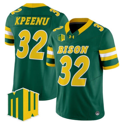  North Dakota State Bison 2026 Vapor Limited Jersey - Stitched