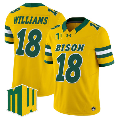  North Dakota State Bison 2026 Vapor Limited Jersey - Stitched