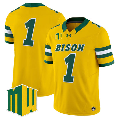  North Dakota State Bison 2026 Vapor Limited Jersey - Stitched