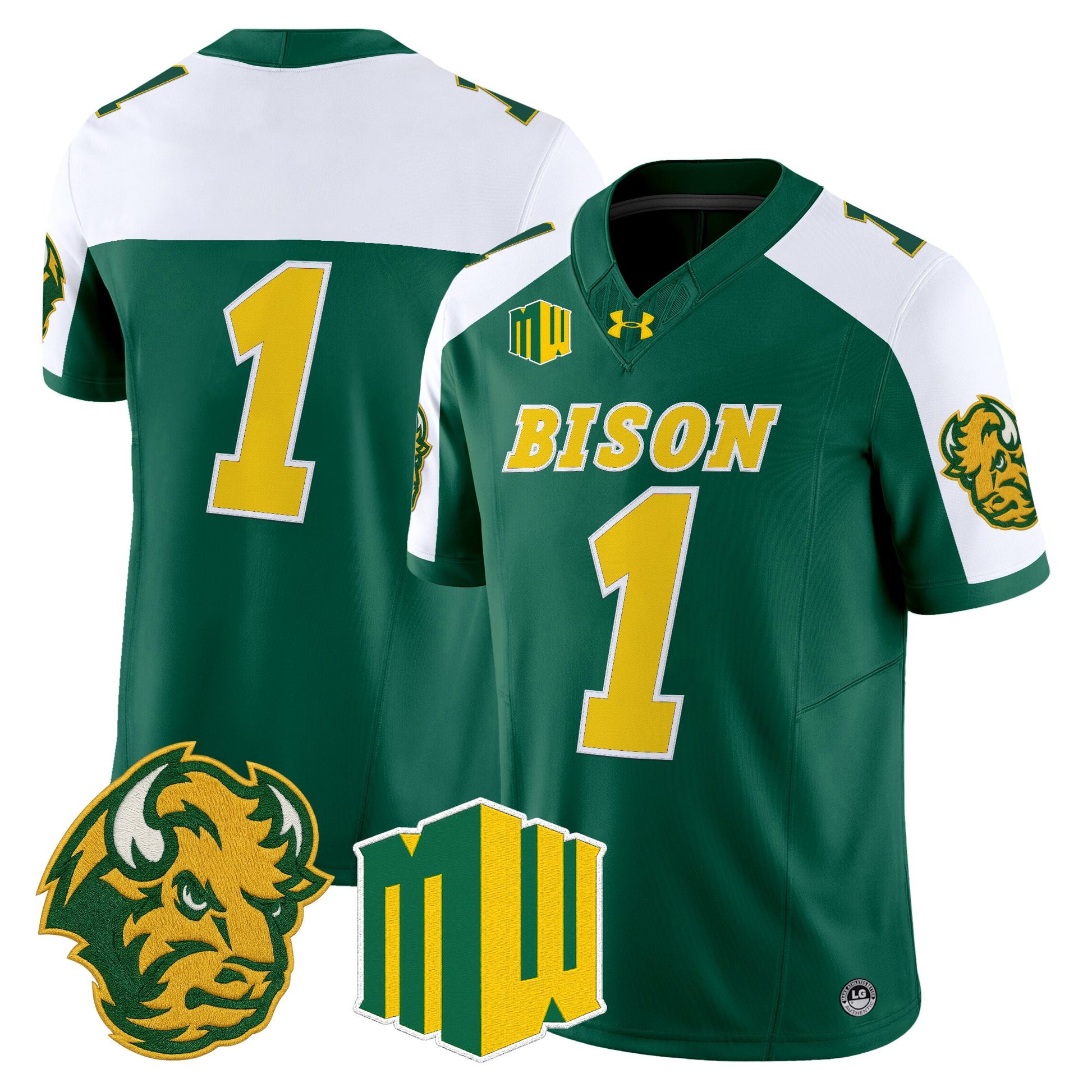  North Dakota State Bison 2026 Vapor Limited Jersey - Stitched