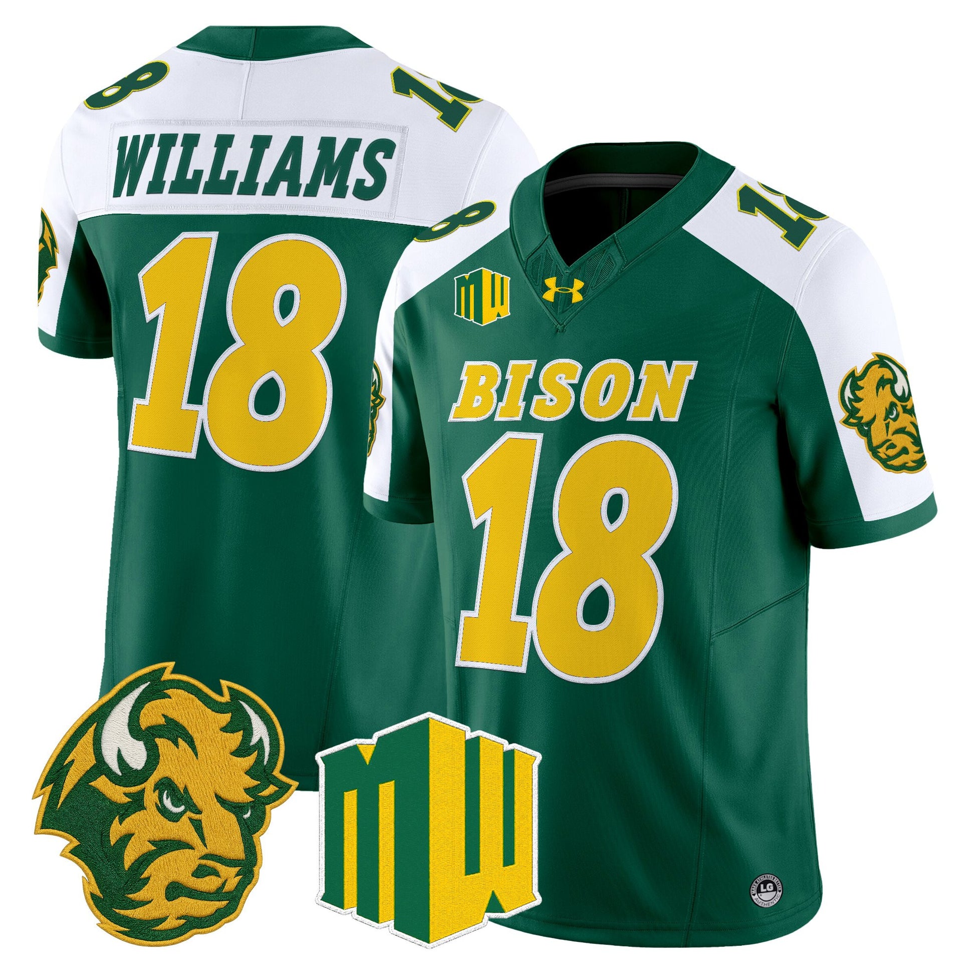  North Dakota State Bison 2026 Vapor Limited Jersey - Stitched
