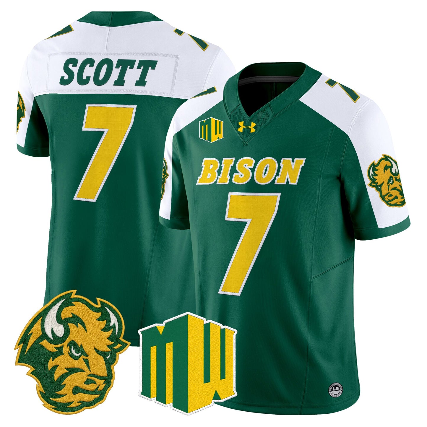  North Dakota State Bison 2026 Vapor Limited Jersey - Stitched