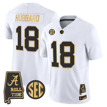 Alabama Crimson Tide 2026 Gold Vapor Limited Jersey - Alabama Map - Stitched