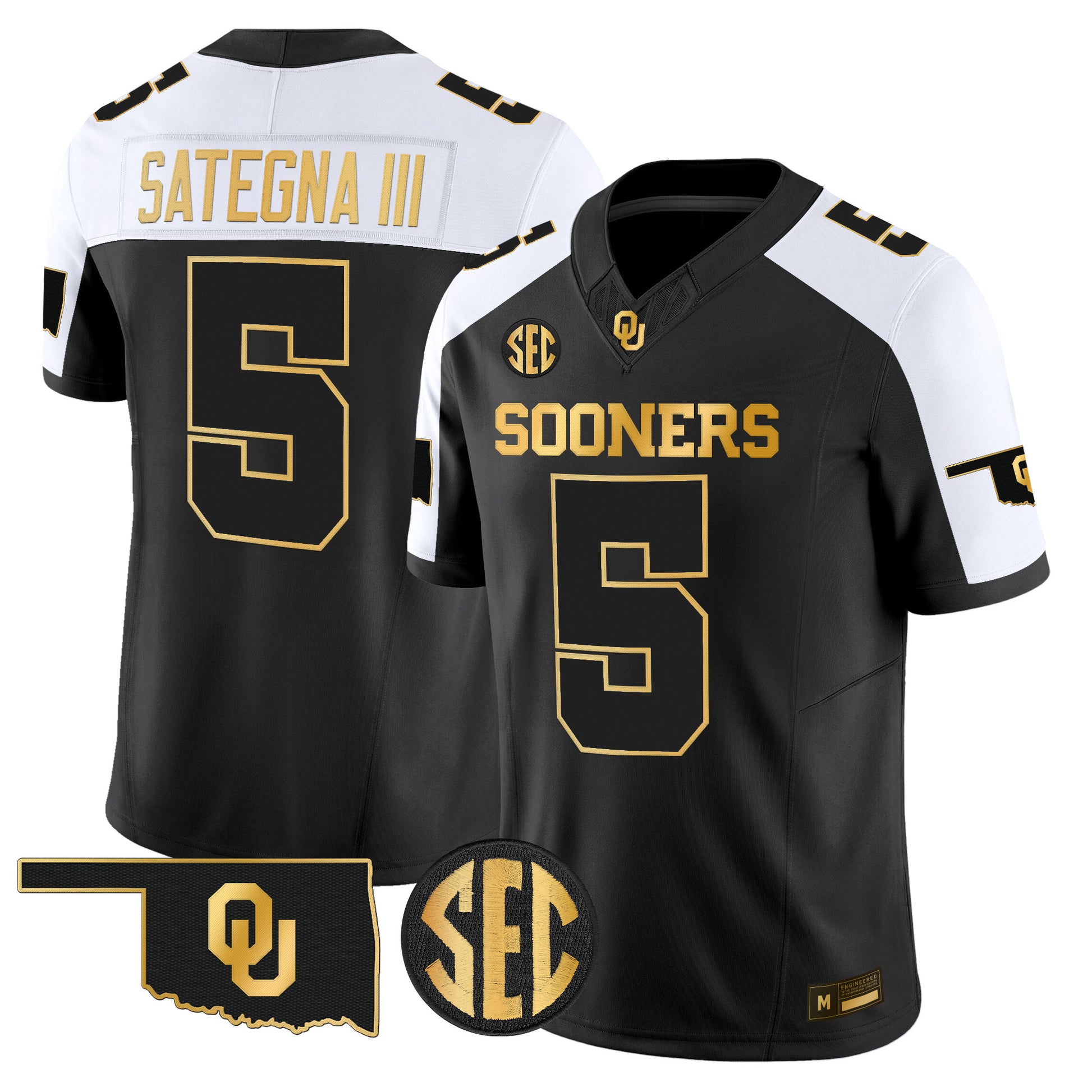 Oklahoma Sooners 2026 Gold Vapor Limited Jersey - Stitched