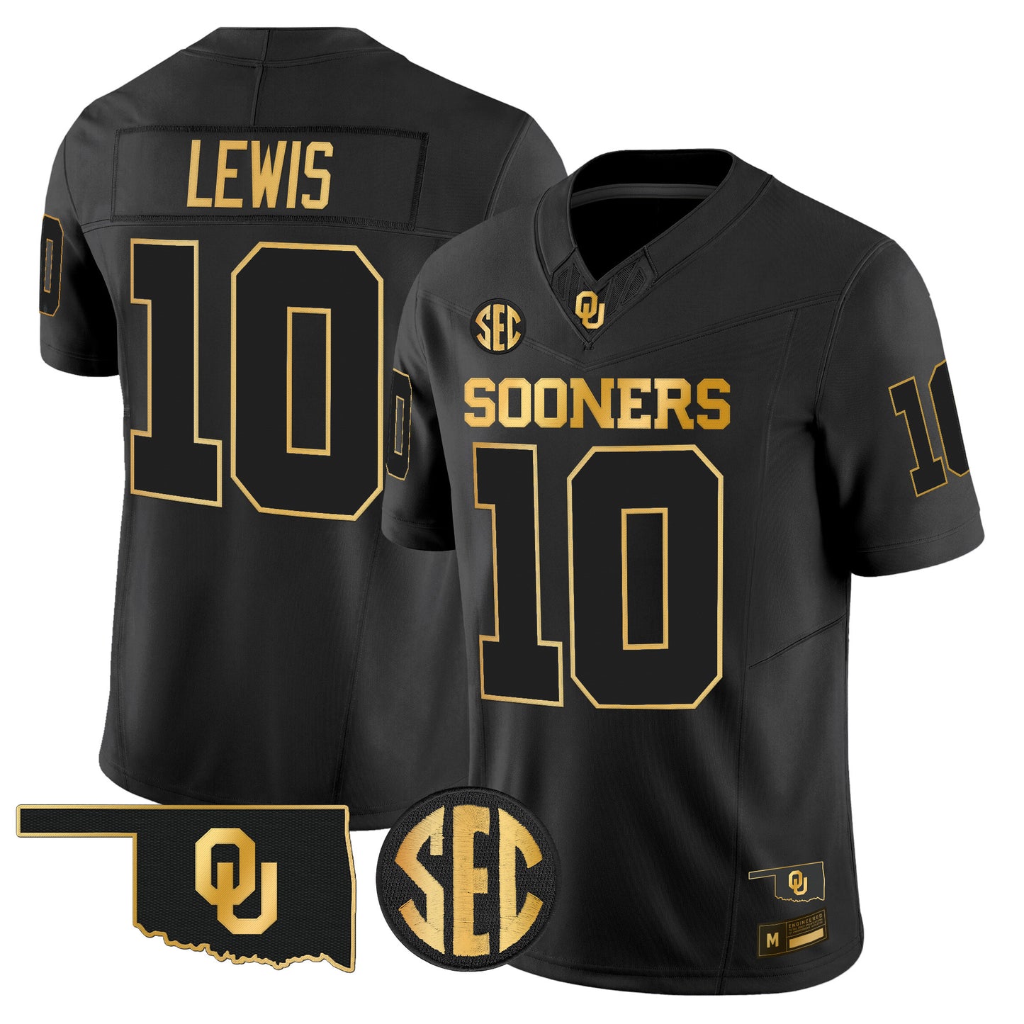 Oklahoma Sooners 2026 Gold Vapor Limited Jersey - Stitched