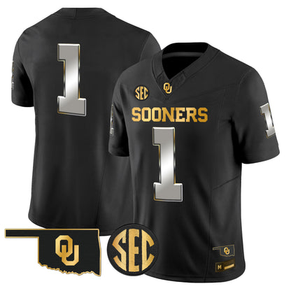 Oklahoma Sooners 2026 Gold Vapor Limited Jersey - Stitched