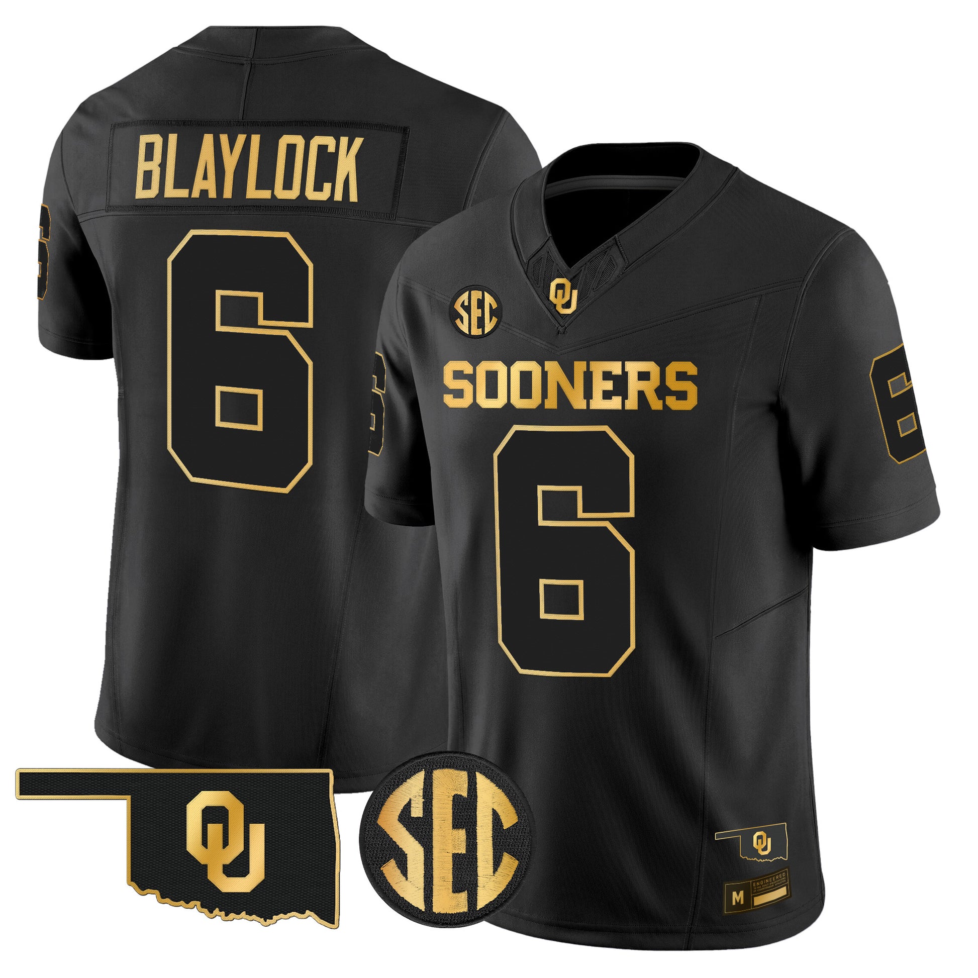 Oklahoma Sooners 2026 Gold Vapor Limited Jersey - Stitched