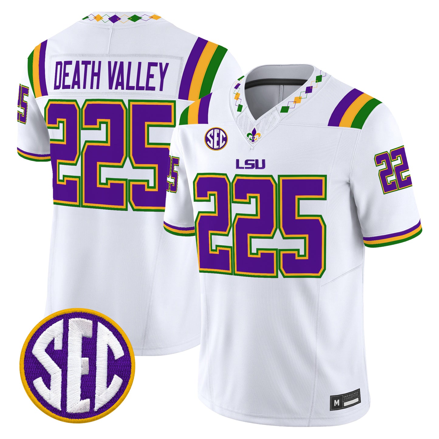  LSU Tigers 2026 "Mardi Gras Edition'' Vapor Limited Jersey - Stitched
