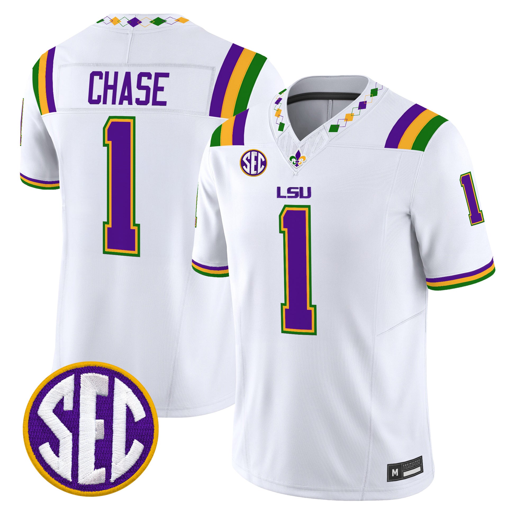  LSU Tigers 2026 "Mardi Gras Edition'' Vapor Limited Jersey - Stitched