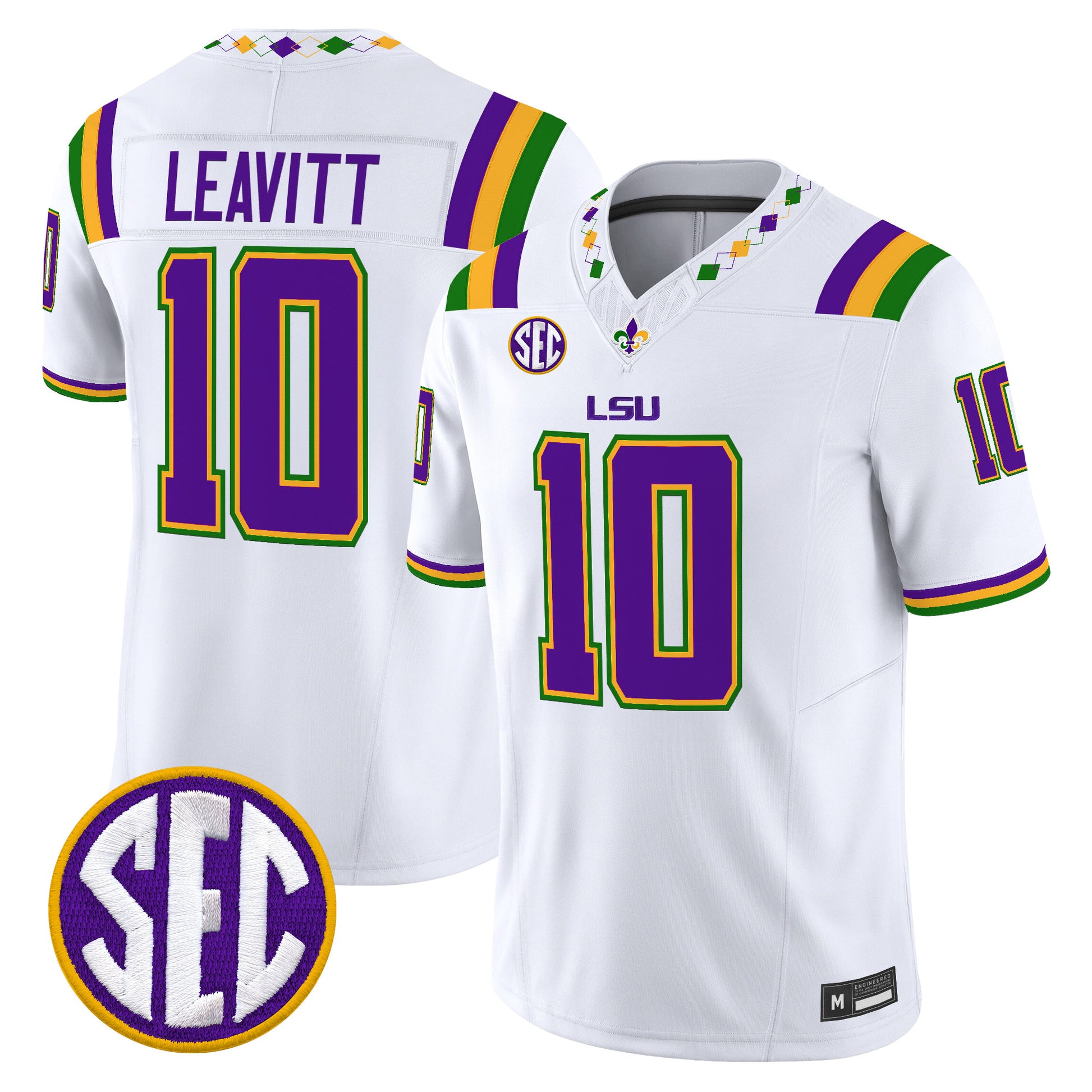  LSU Tigers 2026 "Mardi Gras Edition'' Vapor Limited Jersey - Stitched